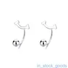 Top Grade Luxury Tifanccy Brand Designer Earring Screw Thread Smile Curved Hook Earrings for Women 925 Sterling Silver Mini High Quality Designers Jewelry