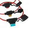 STRAPPERSE 32V MINI MINI SMAL MIDE MIDE AUTO AUTOS PROPRIÉTÉ 18/1614 / 12 / 10AWG ET FUSE DE LAME DE VOITURE 2A 3A 5A 7.5A 10A 15A 20A 25A 30A 35A 40A