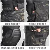 Men Combat Pants With Knee Pads Military Airsoft Tactical Cargo Trousers US Camouflage Multicam Trekking Hunting Clothes