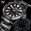 Avanadores de punho Yelang Men Diver Relógio de 42 mm de quartzo de quartzo de 42 mm luminoso 30atm impermeável Sapphire espelho esporte miyota 2565