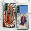 Virgin de Guadalupe Virgen Mary Case para Samsung Galaxy A12 A22 A32 A42 A52 A72 A54 A34 A24 A14 A73 A53 A33 A23 A13 5G F52
