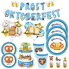 Alemanha Oktoberfest Carnival Circus Festival Tema Disponível Tableware Desen Places Cups for Happy Beer Wine Party Decoration