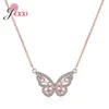 Pendant Necklaces Arrival Romantic Style Women Girls Fashion Jewelry Gifts 925 Sterling Silver Butterfly Birthday Party Necklace