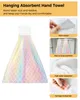 Mermaid Scales Rainbow Colors Bathroom Hand Towel Kitchen Tools Absorbent Hand Towels Custom Hanging Wipe Towel Soft Hand Cloth