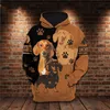3DPRINT Новейшее такта Dachshund Dog Pet Art Harajuku Premium Streetwear Смешная уникальная повседневная уникальная унисекс повседневная толстовка/толстовка