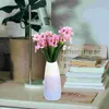 Декоративные цветы фальшивые фиолетовые вазы искусственные наружные искусственные растения пластиковые цветочные