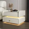 Nordic Luxury Nightstands Lamp Drawers Low Modern Bedside Table Multifunctional Minimalist Table De Chevet Living Room Furniture