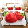 Set di biancheria da letto di frutta dolce adorabile per bambini copripiumini per bambini, copritura trapunta Girls Room Baseous Bianches