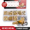 M2 M2.5 M3 M3 M4 Kit de standoff en laiton HEX COLUMNE COLUMNE VIS MONDE PERSONNE SPACES