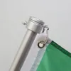2 pcs anelli di bandiera in lega in lega di alluminio a 360 gradi Kit di montaggio per montaggio di bandiera rotante con carabinatore per flagpole da 06 a 126 pollici