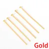 200pcs / sac 16 20 25 30 35 40 45 Eppings à tête plate 50 mm Headpins en métal pour les résultats de bijoux faisant des fournitures de bricolage