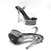 Dance Shoes Leecab 6Inch/15cm High Heel Crystal Platform Party Sexy Clubbing Exotic Pole Dancing Dancer