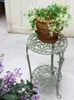 Piastre decorative Balcony Flower Stand soggiorno Scindapsus sgabello da giardino esterno a doppio strato di stoccaggio a doppio strato