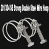 304/201 SS Wire Hoop / Double Wire Throat Hoop / Strong Steel Wire Hoop / Rubber Pipe Clamp / Oil And Water Pipe Hoop