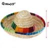 Abbigliamento per cani colorati mini pet dogs cappello di paglia Sombrero Cat Sun Beach Party Cap Cappelli Messicano Hawaii Stile Forniture