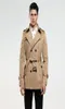 Men039S Trench Coats Lapel Fashion Mens Homme Vêtements Chaquetas Hombre Khaki Slim Fit Overcoat Designer Long Mancheur Spring Automn4418383