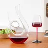 Handgjord kristall 1500 ml spiralglas av vin Brandy Decanter Gift Harp Swan Decanter Separator Glass Jug Pourer Aerator Set