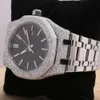 Luksusowe wyglądające w pełni obserwuj mrożone dla mężczyzn Woman Top Craftsmanship Unikalne i drogie zegarki Mosang Diamond dla Hip Hop Industrial Luxurious 95074