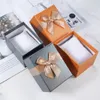 Solid Color Bowtie Watch Box Jewellry Accessories Paper Storage Box Lipsticks Gift Packaging Boxes Bowknot Gift Storage Case New