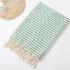 Serviette vendant une nappe de coussin de bain en coton d'origine à la plage turque à rayures à rayures peut être usée et personnalisée