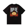 Rhude koszula męskie koszule designerka bluza Tshirt Tshirty swobodne koszulki mody krótkie rękaw Europa Ameryka mężczyźni kobiety okrągłe szyję