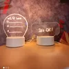 Base leggera di plastica per la luce notturna per display lampada a led acrilico 3D base colorata di anime dignit a touch droga