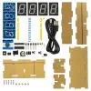 Digital Clock Kit, Optical Control Alarm Clock, Hour Alarm, Single Chip Computer, Electronic Clock, Welding DIY Parts