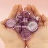 Storage Bottles 100Pieces 5g Clear Pink Plastic Pot Jars Empty Cosmetic Container With Lid For Creams Sample Make-Up