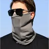 Scarves UV Protection Silk Mask Summer Face Solid Color Sunscreen Scarf Shield Neck Wrap Cover Outdoor