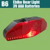 Ebike Highligh Front Light 6-58V+Julet 2Pins WP Plug 80 Lux/100 Lux Front /Rear Lamp LED Bicycle Electric Light WP IPX5