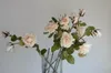 装飾的な花34 "-Tan Beige Color Shades Real Touch Roses Luxry Realistic Boho Vintage Wedding/Home DecorationDIY