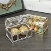 Enveloppe cadeau ABSF Creative Candy Box Treasure Coffre Forme de sucre Conteneurs de sucre Contrôle de stockage Case de rangement Fournitures pour le mariage