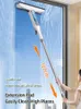 ウィンドウクリーナーガラススプレーモップ多機能タイル壁洗浄ワイパー付きシリコンスクレーパーシャワークリーニングモップウィンドウワッシャー