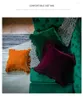 Yastık 43x43cm Saf Renk Işık Lüks Kadife Çırpılmış Yastık Kılıfı Kapak Dekoratif Kanepe Frill Backrest