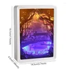 Frames Paper Coup Light Box Anime Lampe Howls Château Moving Castle 3D Shadow Pictures Personnalisez Craft LED LIGHTS LIGNES DÉCOR