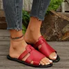 Slippers Women 2024 Summer Fashion Shoes Aberto para Mulheres Punha de Luxúria ao ar livre Feminino zapatos Mujer