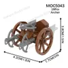 MOC Serie militari Guerra medievale Ballista Bow Catapult Archer Carria Figura da bliming giocattoli per bambini Regalo creativo