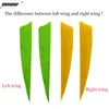 100Pcs 4" Right Wing/Left Wing Shield Arrow Feather White Fletching Natural Turkey Plumes Archery Accessories Hunting Shooting