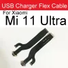 USB Charger Jack Board com cartão SIM do telefone para Xiaomi Mi 10 10t 11 Lite Pro Mi 11 Ultra 11t Pro Charging Port Dock Board