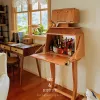 Doll House Furniture Miniaturized Cabinet Lockers Retro Robot Wine Cabinet/solid Wood Doll Furniture Model Decoration