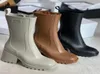 2022 Luxurys Designers Women Boots Rain estilo Inglaterra Propertício a água Welly Rains Rains Sapatos Tornozelo Booties6129872