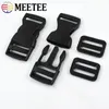 1/2 setts 25mm de plástico preto liberação lateral de fivela de fivela tri-glida Sliders Backpack Backpack Straping Satur Selp Collar Diy Sew Supply