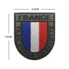 French Flag Stripe Patch Special Forces Badges Ryggsäck Dekorativa klistermärken Militära Tactical Brodery Patches för kläder