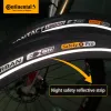 Continental Contact Urban 26 / 27,5 / 29 pouces 1,6 / 2,0 / 2,2 Pneus de fil en acier de vélo 180TPI avec des bandes réfléchissantes pneu à vélos électro