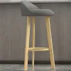 Simple décontracté tabourets hauts Style européen jambe en métal chaise de Bar tabouret de Bar cuisine dossier chaises salle à manger chaises meubles de maison