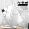 Tablet PC -fall Väskor Transparent fodral för iPad Pro 11 12.9 2022 6: e AIR 5 4 3 2 1 FUNDA 2021 MINI 6 9 9TH 10 10: e generation 8: e 10.9 10.2 9.7 Cover 240411