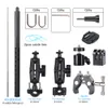 Maxgo Motorcycle Bicycle Panoramic Stick Stick Invisible Monopod Grodbar Bracket pour Insta360 GoPro Bike Camera Accessoire