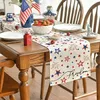 4 juli Memorial Day Linen Tabler Runners Holiday Party Decorations Freedom Stars Dining Tabler Runners Kitchen Table Table Decor Dekor