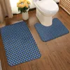 Bath Mats Fashion Bathroom Rug Set Water Absorbing And Anti Slip Floor Mat 2Piece Anti-Skid Pads Contour