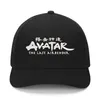 Ballkappen Avatar Der letzte Airbender -Logo Cartoon Stickerei Hut Herren Frauen Sport Baseballhüte Hüfte Hip Mesh Cap Sommer Mitte gemacht